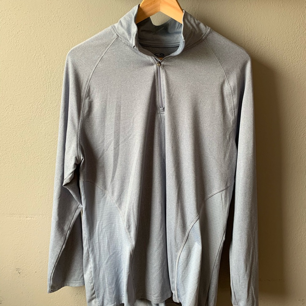 Champion 1/4 Zip Gray Long Sleeve XXL